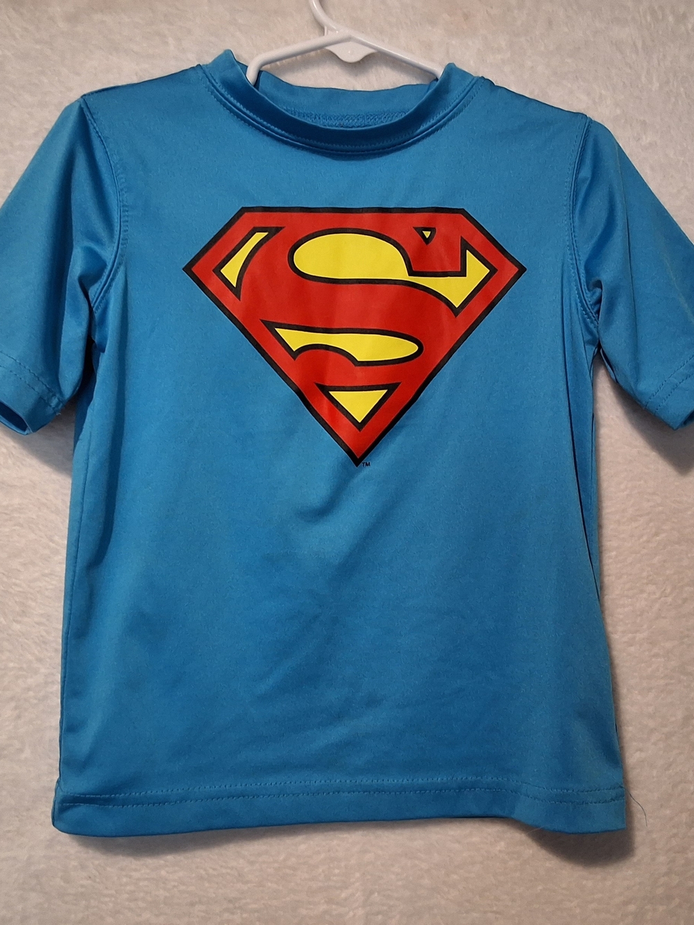 DC Comics Blue Superman Shield Kids Costume Shirt with Red and Yellow Logo